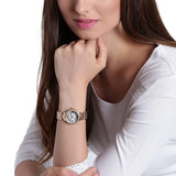Buy Shop Fossil Virginia White Dial Rose Gold Steel Strap Watch for Women - ES3284 USA Online