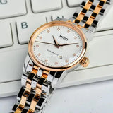 Buy Shop Mido Baroncelli III Automatic Mother of Pearl White Dial Two Tone Steel Strap Watch For Women - M7600.9.69.1 USA Online
