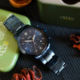 Buy Shop Fossil Neutra Chronograph Blue Dial Blue Steel Strap Watch for Men - FS5826 USA Online