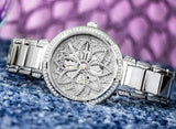 Buy Shop Guess Lily Quartz Silver Dial Silver Steel Strap Watch For Women - GW0528L1 USA Online
