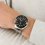 Buy Shop Fossil FB-03 Chronograph Black Dial Silver Steel Strap Watch for Men - FS5725 USA Online