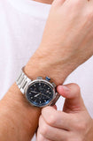 Buy Shop Hugo Boss One Chronograph Blue Dial Silver Steel Strap Watch For Men - 1513999 USA Online