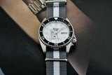 Buy Shop Seiko 5 Sports x Peanuts Surfboard Snoopy Limited Edition White Dial Two Tone NATO Strap Watch For Men - SRPK25K1 USA Online
