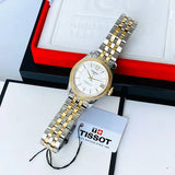 Buy Shop Tissot Ballade Powermatic 80 Mother of Pearl Silver Dial Two Tone Steel Strap Watch For Women - T108.208.22.117.00 USA Online