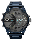 Buy Shop Diesel Daddy 2.0 Chronograph Grey Dial Blue Steel Strap Watch For Men - DZ7414 USA Online