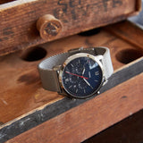 Buy Shop Fossil Neutra Chronograph Blue Dial Silver Mesh Bracelet Watch for Men - FS5383 USA Online