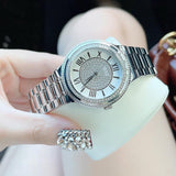 Buy Shop Guess Madison Diamonds Silver Dial Silver Steel Strap Watch for Women - W0637L1 USA Online