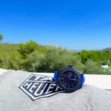 Buy Shop Tag Heuer Aquaracer Calibre 5 Automatic Titanium Blue Dial Blue Nylon Strap Watch for Gents - WAY208B.FC6382 USA Online