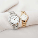Buy Shop Daniel Wellington Iconic Link White Dial Silver Steel Strap Watch for Women - DW00100203 USA Online