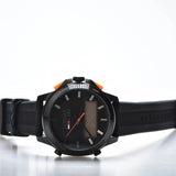 Buy Shop Tommy Hilfiger Jeans Analog Black Dial Black Silicone Strap Watch For Men - 1791763 USA Online