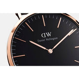 Buy Shop Daniel Wellington Classic Bristol Black Dial Brown Leather Strap Watch for Men - DW00100137 USA Online