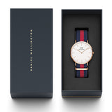 Buy Shop Daniel Wellington Classic Oxford White Dial Two Tone NATO Strap Watch For Men - DW00100001 USA Online