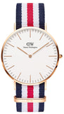 Buy Shop Daniel Wellington Classic Canterbury White Dial Two Tone Nylon Strap Watch For Men - DW00100002 USA Online