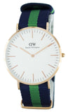 Buy Shop Daniel Wellington Classic Warwick White Dial Two Tone Nylon Strap Watch for Men - DW00100005 USA Online