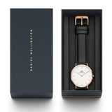 Buy Shop Daniel Wellington Classic Sheffield White Dial Black Leather Strap Watch For Men - DW00100007 USA Online