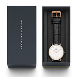 Buy Shop Daniel Wellington Classic Reading White Dial Black Leather Strap Watch For Men - DW00100014 USA Online