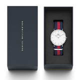 Daniel Wellington Classic Oxford White Dial Two Tone Nylon Strap Watch For Men - DW00100015