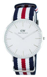 Buy Shop Daniel Wellington Classic Canterbury White Dial Two Tone Nylon Strap Watch For Men - DW00100016 USA Online