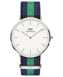 Buy Shop Daniel Wellington Classic Warwick White Dial Two Tone Nylon Strap Watch for Men - DW00100019 USA Online