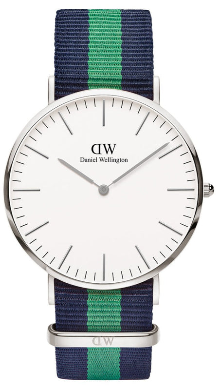 Buy Shop Daniel Wellington Classic Warwick White Dial Two Tone Nylon Strap Watch for Men - DW00100019 USA Online