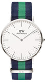 Buy Shop Daniel Wellington Classic Warwick White Dial Two Tone Nylon Strap Watch for Men - DW00100019 USA Online