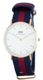 Buy Shop Daniel Wellington Classic Oxford White Dial Two Tone NATO Strap Watch For Women - DW00100029 USA Online