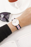 Buy Shop Daniel Wellington Classic South Hampton White Dial Two Tone Nylon Strap Watch For Women - DW00100034 USA Online