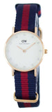 Buy Shop Daniel Wellington Classy Oxford White Dial Two Tone Nylon Strap Watch For Women - DW00100064 USA Online