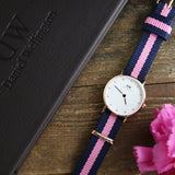 Buy Shop Daniel Wellington Classy Winchester White Dial Two Tone NATO Strap Watch For Women - DW00100065 USA Online