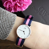 Buy Shop Daniel Wellington Classy Winchester White Dial Two Tone NATO Strap Watch For Women - DW00100065 USA Online