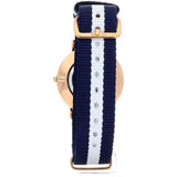 Buy Shop Daniel Wellington Classy Glasgow White Dial Two Tone Nylon Strap Watch For Women - DW00100078 USA Online