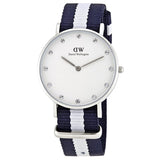 Buy Shop Daniel Wellington Classy Glasgow White Dial Two Tone Nylon Strap Watch For Women - DW00100082 USA Online