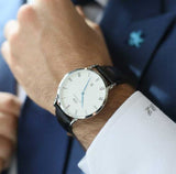 Buy Shop Daniel Wellington Dapper Reading White Dial Black Leather Strap Watch For Men - DW00100108 USA Online