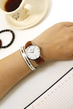 Buy Shop Daniel Wellington Dapper Durham Analog White Dial Brown Leather Strap Watch For Women - DW00100114 USA Online