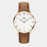 Buy Shop Daniel Wellington Dapper Durham White Dial Brown Leather Strap Watch For Men - DW00100115 USA Online