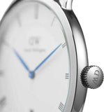 Buy Shop Daniel Wellington Dapper Reading Quartz White Dial Black Leather Strap Watch For Women - DW00100117 USA Online