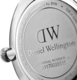 Buy Shop Daniel Wellington Dapper Reading Quartz White Dial Black Leather Strap Watch For Women - DW00100117 USA Online