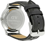 Buy Shop Daniel Wellington Dapper Reading Quartz White Dial Black Leather Strap Watch For Women - DW00100117 USA Online