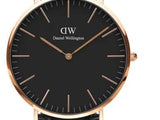 Buy Shop Daniel Wellington Classic Reading Black Dial Black Leather Strap Watch For Men - DW00100129 USA Online