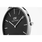Buy Shop Daniel Wellington Classic Reading Black Dial Black Leather Strap Watch For Men - DW00100135 USA Online