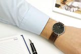 Buy Shop Daniel Wellington Classic Bristol Black Dial Brown Leather Strap Watch For Men - DW00100143 USA Online