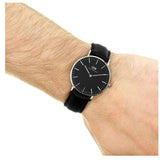 Buy Shop Daniel Wellington Classic Reading Black Dial Black Leather Strap Watch For Men - DW00100135 USA Online