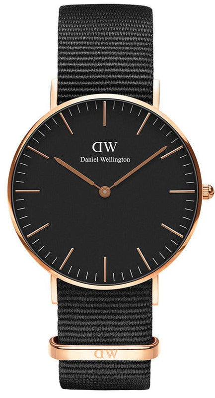 Buy Shop Daniel Wellington Classic Cornwall Black Dial Black NATO Strap Watch For Women - DW00100150 USA Online
