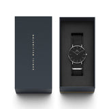 Buy Shop Daniel Wellington Classic Cornwall Quartz Black Dial Black Nylon Strap Watch For Women - DW00100151 USA Online