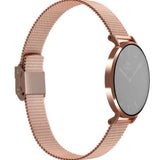 Buy Shop Daniel Wellington Classic Melrose Black Dial Rose Gold Mesh Bracelet Watch For Women - DW00100161 USA Online