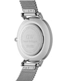 Buy Shop Daniel Wellington Petite Sterling White Dial Silver Mesh Bracelet Watch For Women - DW00100164 USA Online