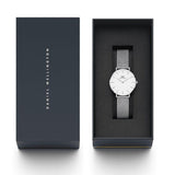 Buy Shop Daniel Wellington Petite Sterling White Dial Silver Mesh Bracelet Watch For Women - DW00100164 USA Online