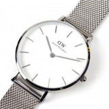 Buy Shop Daniel Wellington Petite Sterling White Dial Silver Mesh Bracelet Watch For Women - DW00100164 USA Online