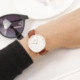 Buy Shop Daniel Wellington Petite St Mawes White Dial Brown Leather Strap Watch For Women - DW00100175 USA Online
