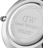 Buy Shop Daniel Wellington Classic Petite York Black Dial Brown Leather Strap Watch For Women - DW00100182 USA Online